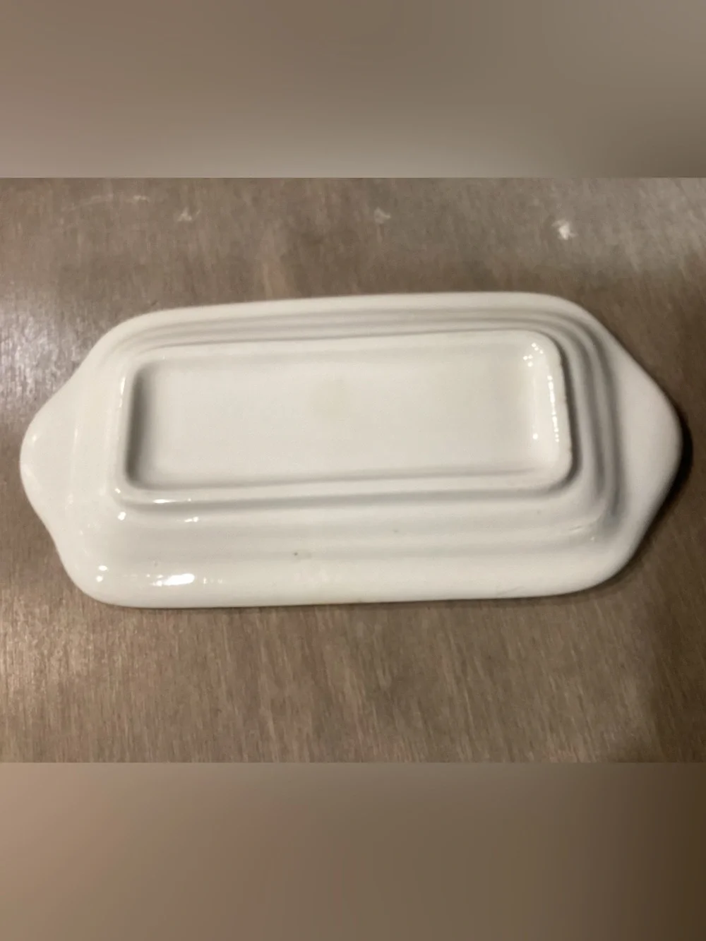 Currier & Ives Vintage Blue Butter Dish Base